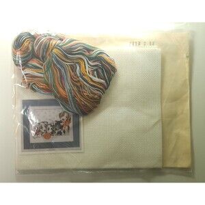 Vtg Design Works Playful Puppies 11" x 14" Counted Cross Stitch Kit #1058